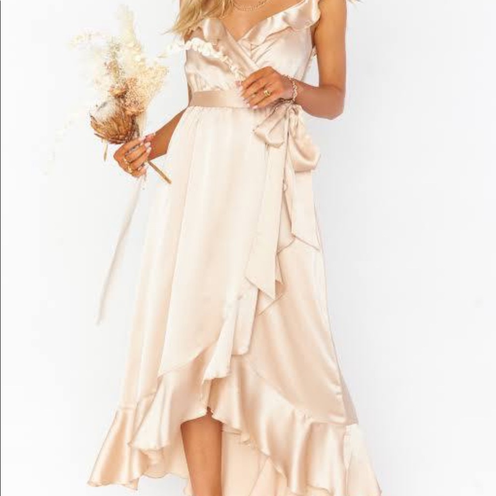 Show Me Your Mumu Samantha Ruffle Wrap Dress